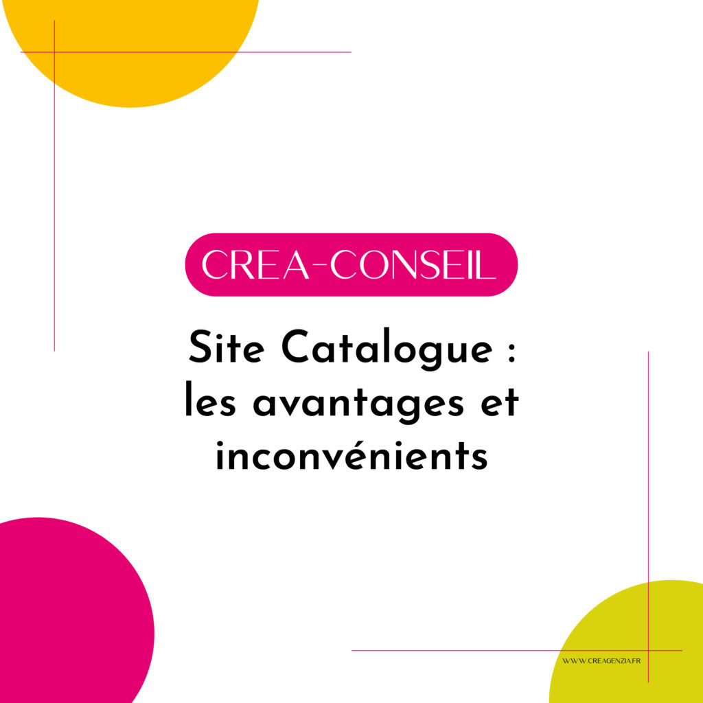 Creagenzia, agence création de site écoresponsable à Mérignac - Titre blog Crea conseil Site catalogue