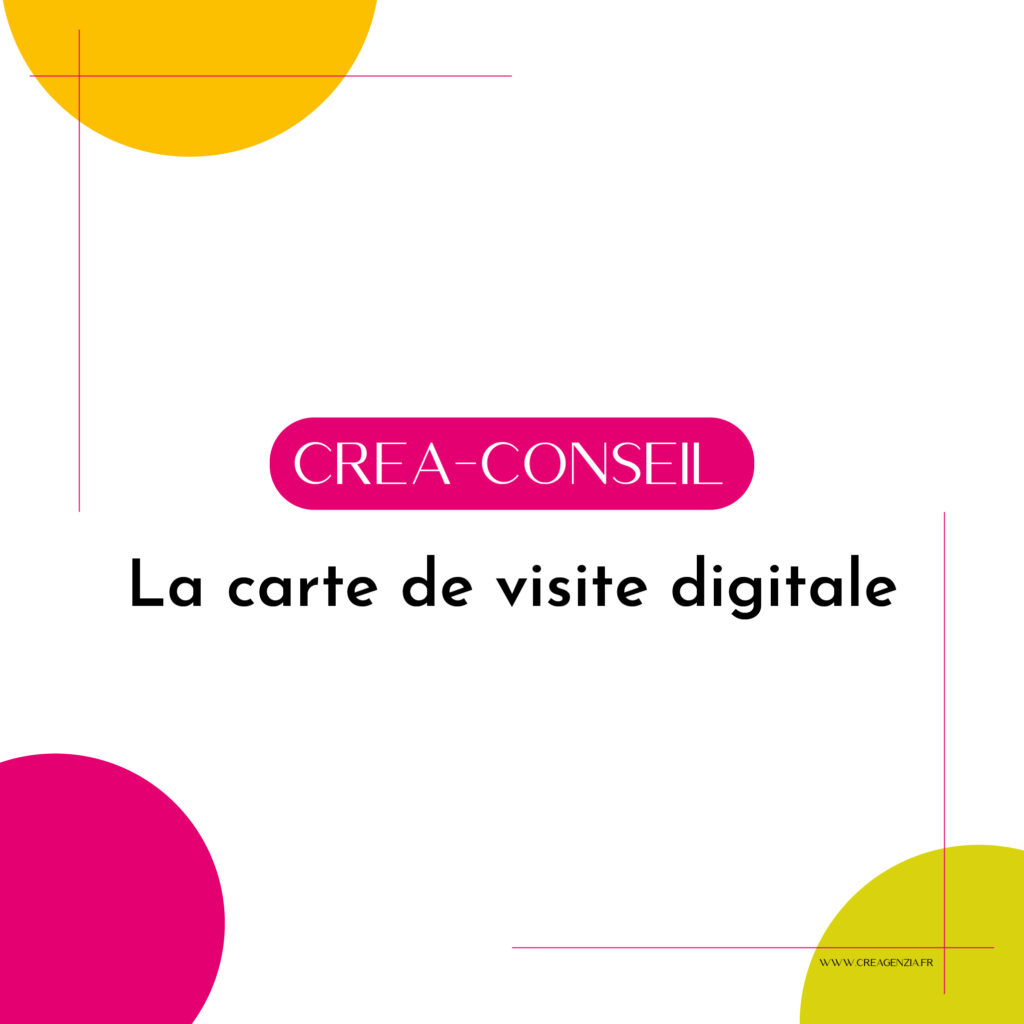 Creagenzia, agence création de site écoresponsable à Mérignac - Titre blog Crea conseil carte de visite digitale