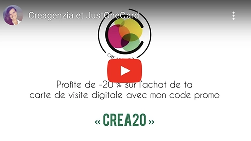 Creagenzia, agence création de site écoresponsable à Mérignac - Video partenariat JustOneCard desktop